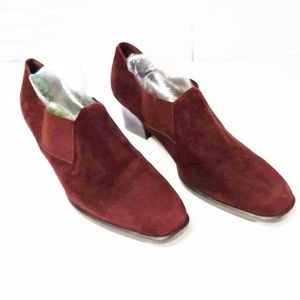 `S25489 Aerosoles Brown Suede Booties
